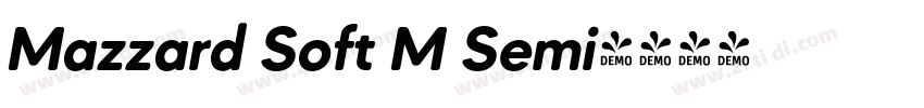 Mazzard Soft M Semi字体转换